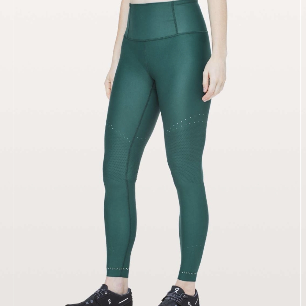 Lululemon Zoned In Tight *27" Green Jasper